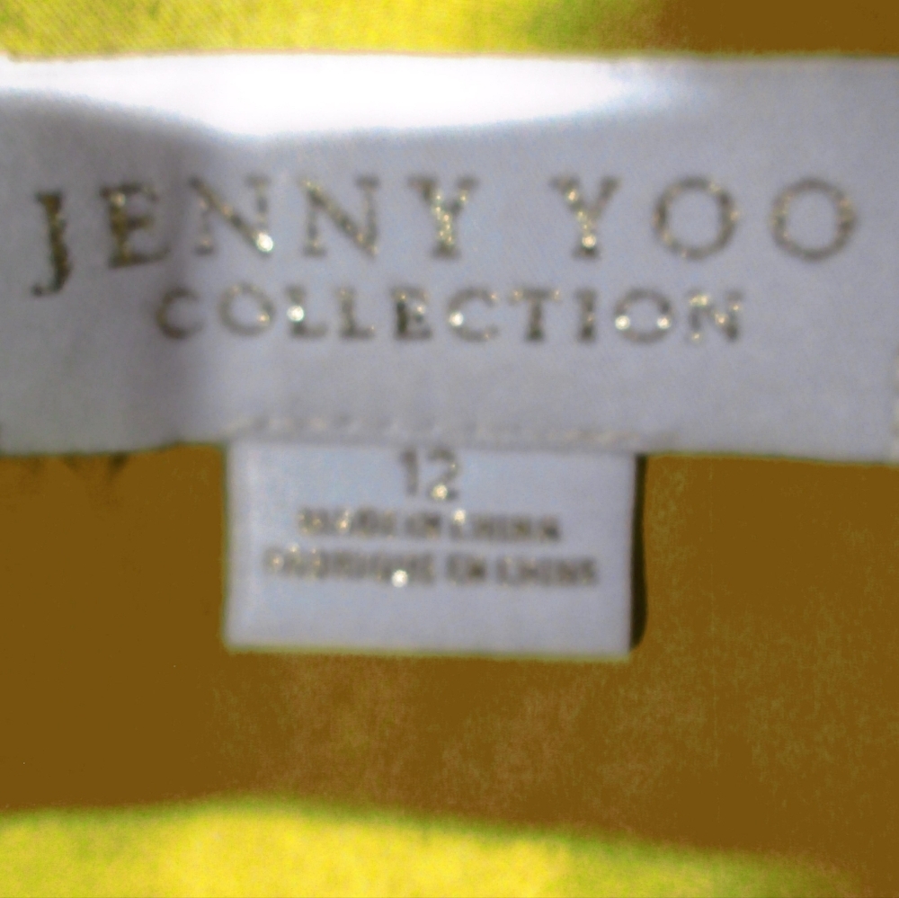 JENNY YOO NWT MARIGOLD CHIFFON WRAP FAYE DRESS - Picture 5 of 8